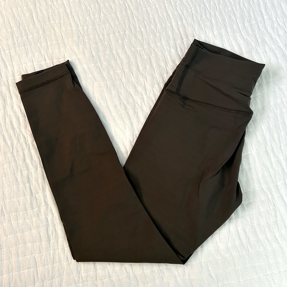Dark Olive Lululemon Wunder-Under leggings